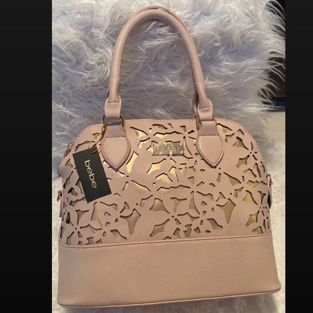 BEBE Denise Small Dome Blush Bag